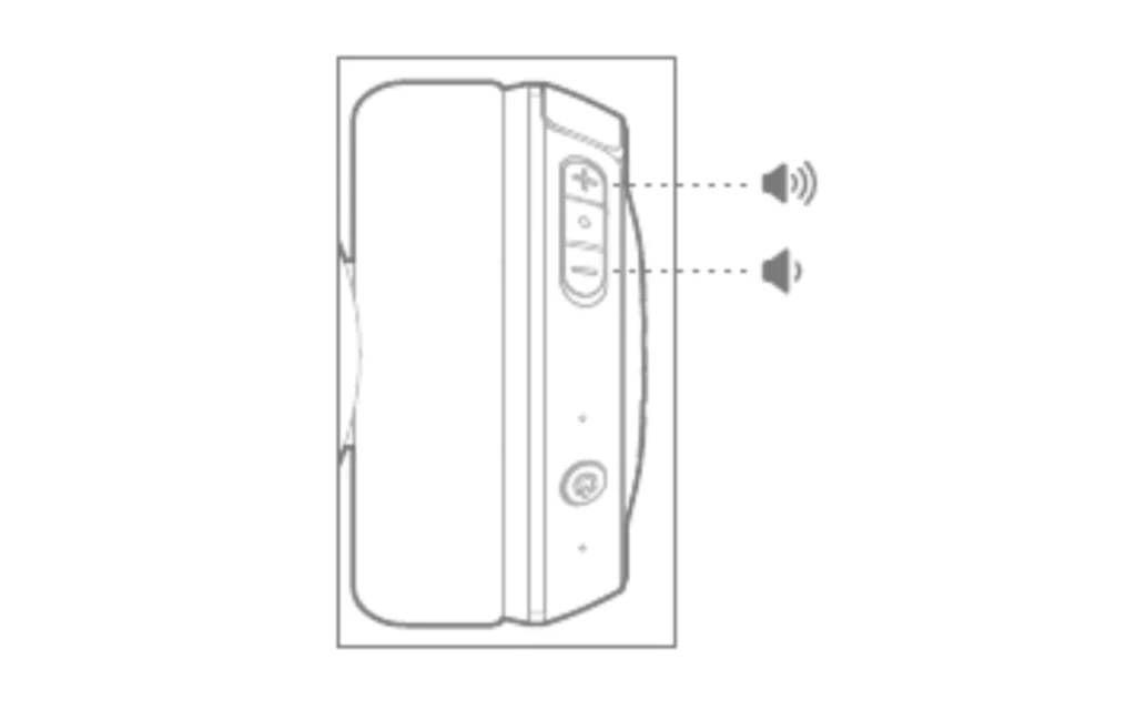 Boutons pour augmenter ou diminuer le volume de son du casque JBL Tune 560BT