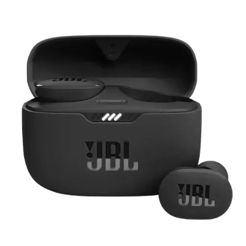JBL TWS Tune 130NC – Écouteurs intra-auriculaires sans fil, Bluetooth, Son Pure Bass JBL, étanche et avec réduction du bruit, jusqu'à 40 heures d'autonomie, en noir