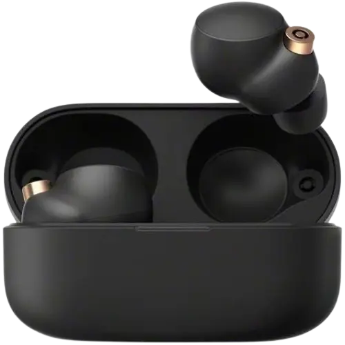 Sony WF-1000XM4 Ecouteurs Bluetooth à Réduction de Bruit - Jusqu'à 24 Heures d'Autonomie avec le Boîtier de Charge - Connexion Bluetooth multipoint - Alexa et l'Assistant Google Intégrés - Noir