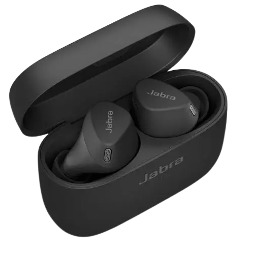 Jabra Elite 3 écouteurs Bluetooth sans Fil Active True pour Les Sports avec réduction Active du Bruit (ANC), 4 Microphones intégrés pour Les appels clairs, Petite Coupe Ergonomique - Noir