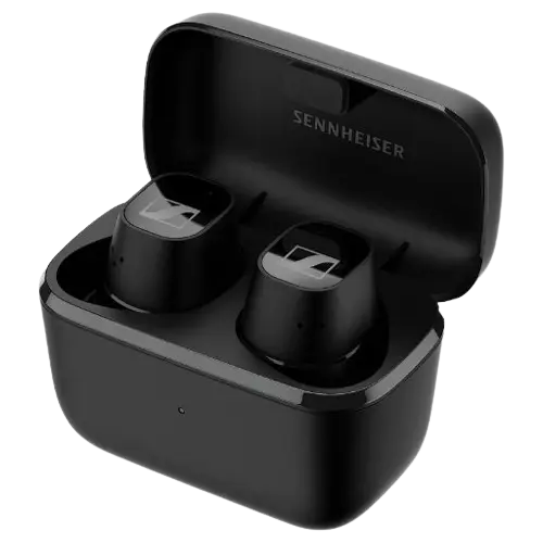 Sennheiser CX Plus True Wireless - Écouteurs intra-auriculaires BT pour musique et appel, réduction active de bruit, commandes tactiles personnalisables, basses profondes, batterie de 24h,noir