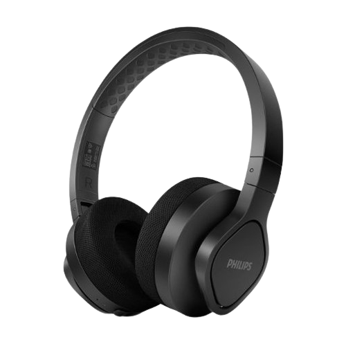 Philips Audio A4216BK/00 Casque Sport Bluetooth sans Fil (35 Heures d'Auxtonomie, Protection Ip55, Coques Aérées, Coussinets Lavables) Noir