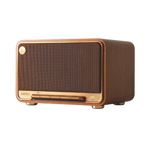 EDIFIER D32 - Enceinte Bluetooth sans Fil Fonctionne avec Airplay 2 certifié Hi-Res Audio - 60 W RMS - Walnut